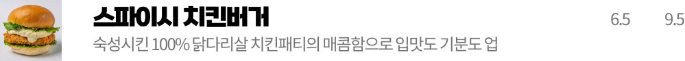 스파이시 치킨버거
